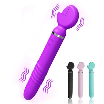  Penetrare Penis artificial Vibratoare AV Baghetă Magică Stimulator Clitoris mai multe metode de taxare Cheie Vaginal Masaj Jucarii Sexuale Pentru Femei