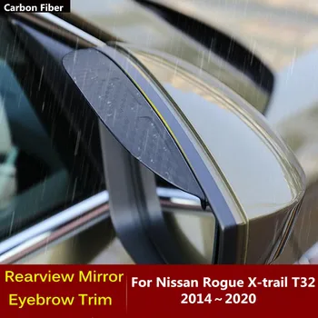 Pentru Nissan Rogue X-trail T32 2016 2017 2018 2019 2020 Carbon Oglinda retrovizoare Parasolar Acopere Stick Trim Scut Spranceana