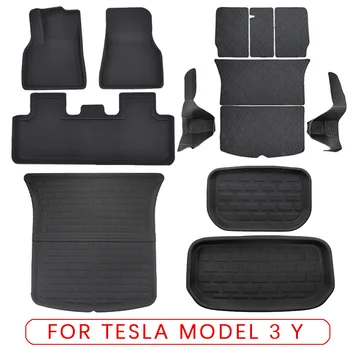  Pentru Tesla Model 3 Y Portbagaj Covoraș Podea Mat Set Stânga Cârma Dreapta LHD RHD XPE Personaliza Picior Special Pad Pentru Modelul 3 Y 16-22