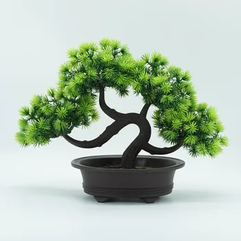  Plante Artificiale Bonsai Copac Mic Ghiveci De Flori False Hogar Ornamente De Grădină Acasă Decorare Camera De Hotel, Accesorii Pentru Decor În Aer Liber