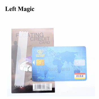  Plutitoare Card de Credit Trucuri Magice 2 Buc Card de Credit + 1 Buc PVC Transparent Bar Carte de Magie Close-Up Satge Recuzită Magie C2028