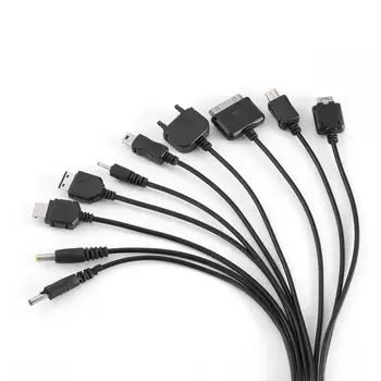  Portabil Smartphone Universal USB de Încărcare Cablu 10 in 1 mai Multe Funcții Ușor, Cablu Retractabil