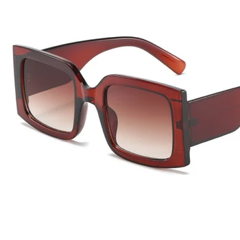  Pătrat Clar Shades ochelari de Soare Femei 2020 Cadru Mare Dreptunghi Ochelari de Soare Pentru Femei de Moda 2020 Designer UV400 Ochelari
