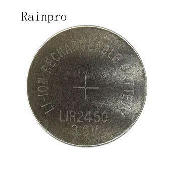  Rainpro 2 BUC/LOT 3.6 V LIR2450 Litiu-Ion Baterie Reîncărcabilă CMOS BIOS Butonul de Monedă Celule Li-ion.
