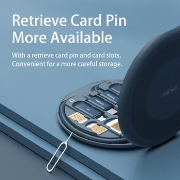  Remax Profitabilă Rapid 60w Cablu de Încărcare Multi-funcția de Cablu de Date Telefon Mobil Suport Cutie de Depozitare Cu Prelua codul Pin al Cardului