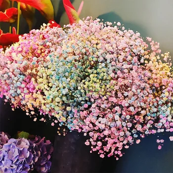  Respirația copilului Uscate Flori Gypsophila Aranjament Flori Artificiale Decor Nunta Fleurs Sechees Crăciun Decor Acasă