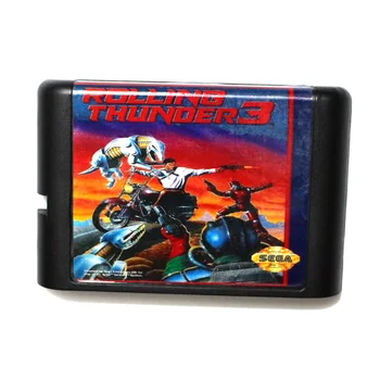  Rolling Thunder 3 III Joc mai Nou Cartuș de 16 biți Carte de Joc Pentru Sega Mega Drive / Genesis Sistem