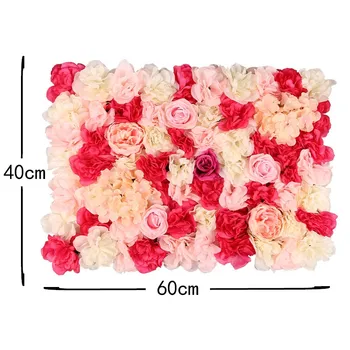 Rose Flori Artificiale Decor de Perete Bujor Wed Flori panou de perete Pentru DIY Nunta Roz Petrecere Copil de Dus Fundal de Decor Acasă