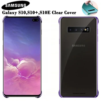  SAMSUNG Original Telefon Acoperă pentru Samsung Galaxy S10 S10Plus S10 X S10E SM-G9700 SM-G9730 G9750 Transparent Coajă Tare Telefon Caz