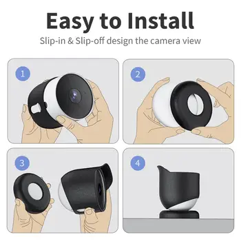  Silicon Camera de Acoperire Rezistent la intemperii Silicon de Protecție Caz pentru Google Nest Cam IQ Camera în aer liber Accesoriu