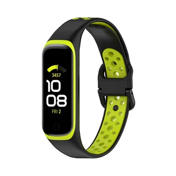  Silicon Sport Banda Curea Pentru Samsung Galaxy Fit 2 De Mărcile De Oțel R220 Ceas Brățară De Înlocuire Watchband Correa Pentru Samsung Galaxy Fit2 Trupa