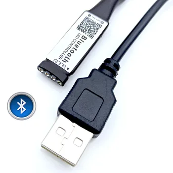  Smart RGB Bluetooth Timer Potrivit Controler cu LED-uri USB de 5V 3528 5050 RGB Banda de Lumina Multicolor Schimbare TV Iluminare din spate