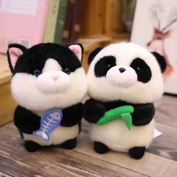  Super Drăguț cu Balonul Rotund Forma Îmbrățișare Bambus Panda Jucărie de Pluș de Înaltă calitate, Umplute animale de Desene animate Pisica Neagra Papusa jucarii de Hamster Desert
