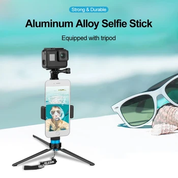  TELESIN 0.9 M Monopod Extensibil din Aliaj de Aluminiu Selfie Stick Suport Trepied pentru iPhone 14 13 GoPro Hero 10 11 Insta360 DJI Acțiuni2