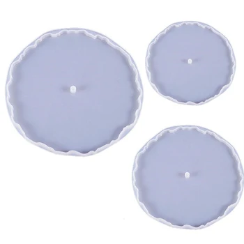  Trei Straturi fel de Mâncare Fructe Mucegai Silicon Pentru DIY Cristal Epoxidice Mucegai Rășină Tava Coaster de Stocare Mucegai