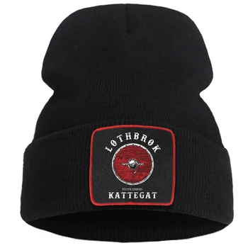  Tricotate Pălărie Ragnar Lothbrok Kattegat Viking Nou Bonete Pentru Femei Capac Harajuku Retro Cool pentru Bărbați Pălării Beanie Balaclava Iarna