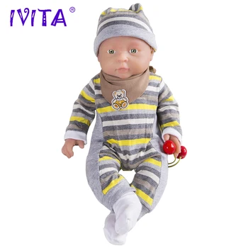  Trimite din SUA și China IVITA WG1503 41cm 2000g Plin de Silicon Renăscut Baby Girl Păpuși Realiste Corp Moale Realiste Jucarii Copii