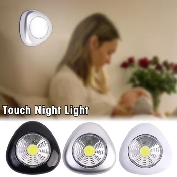  Triunghi Atinge Lumina de Noapte LED COB Sub Cabinet de Lumină Dulap Dulap Sertar de Dulap Pentru Dormitor, Bucatarie Lumina de Noapte