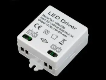  Vanzare Conductor del CONDUS transformador DC 12V 0.5 a AC 100-240V Hiigh calitate led driver LED tensiune constantă putere 6W