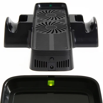  Ventilator de răcire cu Dual Dock Stand pentru XBOX 360 Controler de Joc