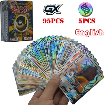  Versiunea în Limba engleză Carduri Pokemon 60-300Pcs Pokemon Cartas Vstar V GX EX-Copii Joc de Luptă Tag Echipa Stralucitoare Vmax TOMY