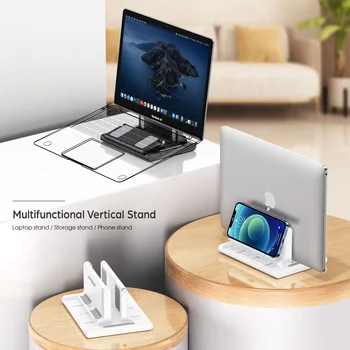  Vertical Laptop Stand Titular Pentru MacBook Air Pro ABS Reglabil Desktop Notebook Bază Suport Comprimat cu economie de Spațiu de Montare de Bază