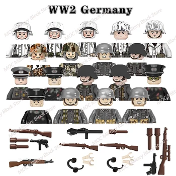  WW2 Militare Germania Figuri de Soldați Blocuri Armata de Arme Casca Medic Cutie de Infanterie Accesorii Cărămizi Jucarii Copii