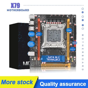  X79 LGA 2011 Suport pentru Placa de baza Intel Xeon E5 V1 V2 Core DDR3 ECC, Memorie Ram NVME M. 2 Mini-ITX Placa de baza