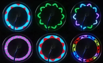  ZK30 Dropshipping Vânzare Colorat 14 LED-uri de Biciclete Ciclism biciclete Biciclete Roata de Semnal Anvelope Vorbit Lumina 30 de Modificări Ciclism Accesorii