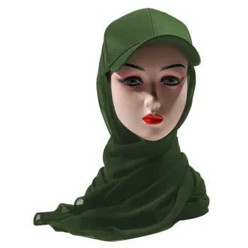  Șapcă De Baseball Capac Hijab Șal Instant Hijab Bandană Abaya Turban Pentru Femei 2022 Nou Capac+Soare Șal
