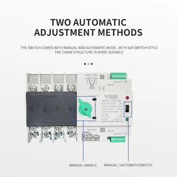  Șină Din 2P Mini ATS Dual Power Transfer Automat Electric al Comutatorului Selector Switch-uri de curent 100A