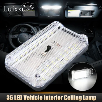  1 buc 12V 36 LED-uri Auto Interior Vehicul Acoperiș Cupolă Tavan Lectură Lumina Portbagaj Lampă Auto Accesorii Auto Lumini