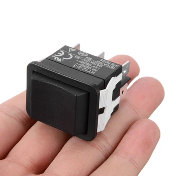  1 BUC 6 Pini 18/20A 125/250V Negru Buton Comutator Basculant de PE OFF PE AC Mini Rocker Switch-uri de Putere HY12-9-3 Model