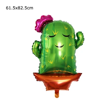  1 buc Verde Desene animate Mr Mrs Cactus Mexican Folie de Aluminiu Balon în Picioare Planta Ballon Nunta Petrecere de Ziua de Decorare Jucării pentru Copii