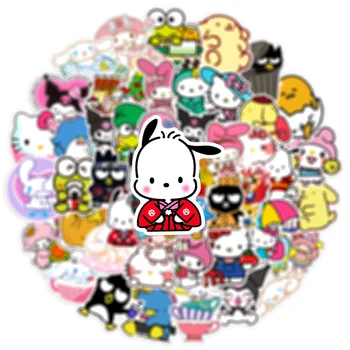  10/30/50pcs Hello Kitty Melodia Mea Kuromi Autocolante Estetice Kawaii Desene animate Autocolante DIY Chitara Laptop Jurnal Sanrio Sticker Copii
