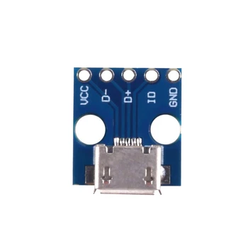  10buc Feminin Micro USB la DIP 5-Pin Avizier 2.54 mm Micro USB Interfață de Tip Adaptor Bord 5V Modulul Breakout