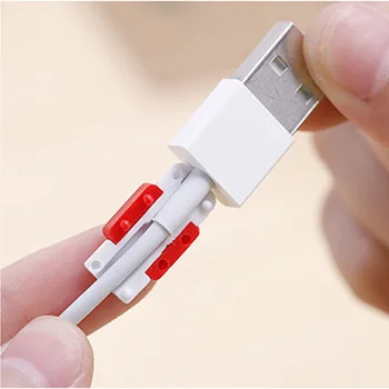  10buc/lot de Moda Cablu USB Căști Protector Colorat Cablu Protector Pentru Apple Iphone 4 5 5s 6 6s Plus Pentru Android HTC Huawei