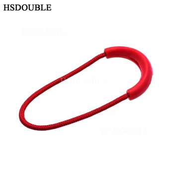  10buc/pack Formă de U Cablul Trage cu Fermoar Curea de Arcan Pentru Accesorii de Îmbrăcăminte de Culoare Roșie