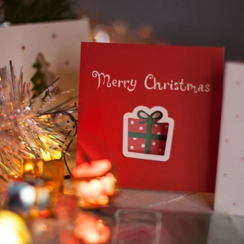  12pcs Crăciun Fericit Carduri Mini Cerb Noel copac Felicitari de Craciun Petrecere de Anul Nou 2021 carte poștală de Crăciun carduri Cadou pentru Copii