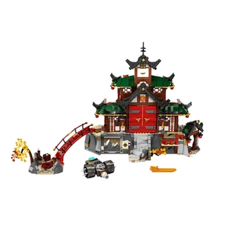  1453PCS Templu Antic Blocuri Model Set Compatibil cu Lepining 71767 Ninja Cărămizi DIY Jucărie pentru Copii Cadou de Crăciun