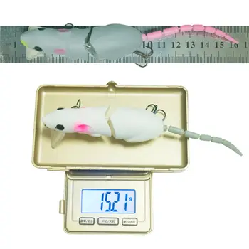  155 cm 155G Artificiale de Pescuit Nada Plastic Mouse-ul Atrage Swimbait Rat Pike Bass cu Cârlig de Pescuit Minnow Floatingbaits