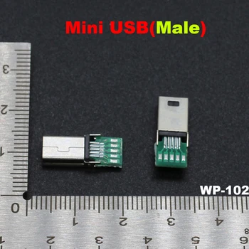  2 buc 5 buc 10 buc Micro USB Mini Male 10 Pin USB 10Pin PCB Conector Plat Adaptor Pentru Philips MP3 MP4 Soclu