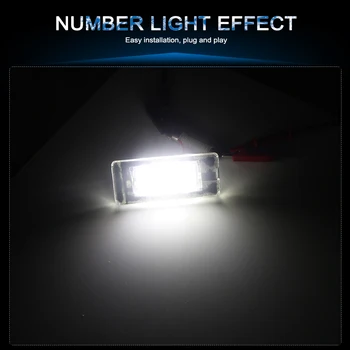  2 buc CanBus Fara Eroare LED-uri de Lumină de inmatriculare Pentru BMW Mini Cooper R56 R57 R58 R59 Erori Alb Strălucitor Numărul lampa