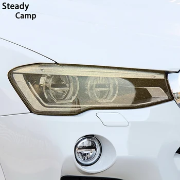  2 Buc Far Auto cu Folie de Protectie Faruri Negru Transparent TPU Autocolant Pentru BMW X4 F26-2018 M G02 2020 Accesorii