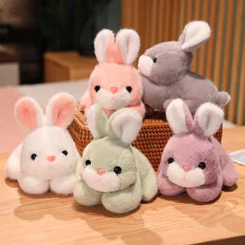  2 Dimensiuni Minunat De Simulare Iepure Bunny Jucării De Pluș Realiste Iepurele Animale De Pluș, Păpuși Pentru Copii Fiica Moale Peluche Cadou Frumos