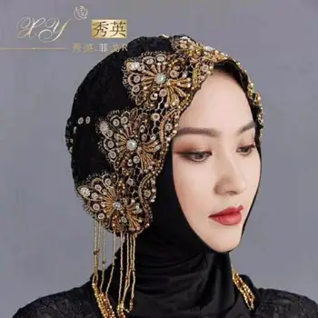  2021 moda diamante șaluri ciucure femeile Musulmane instant hijab Petrecere de Ziua de nastere Cadou de Nuntă