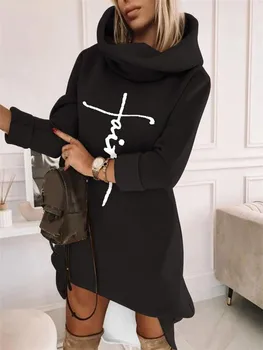  2022 Rochii De Toamna Pentru Femei Negre Contrast Leopard Tricou Maneca Lunga Rochie Y2k Vestidos De Mujer Casual Elegant Mini
