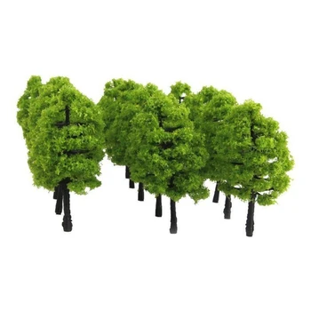  30pcs Model Copaci Tren de cale Ferată 3,5 cm Set Mixt Peisaj in Miniatura Parc Peisaj Decor Clădire Peisaj Jucării Pentru Copii