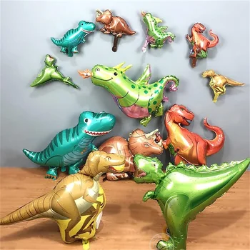  31Pcs Junglă Dinozaur Baloane de Partid 0-9 30Inch Număr Verde Folie Ballon Pilon Petrecere de Aniversare pentru Copii Decoruri Jurassic Dragon Petrecere