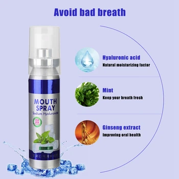  3Pcs 20ml Portabil Aroma de Menta Împrospătare Spray de Gura de Fum Respiratia urat mirositoare Îndepărtarea Dinte Albire Mousse de Igienă Orală Spray